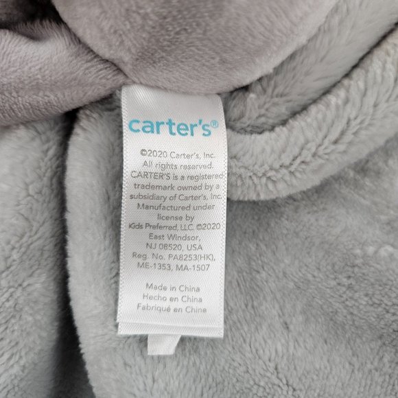 Carters Elephant Plush Lovey Gray Satin Edge and Back Security Blaket 2020 - Picture 5 of 10